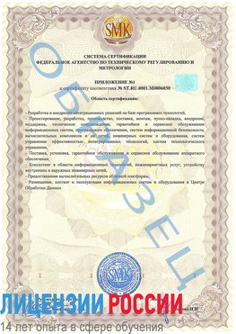 Образец сертификата соответствия (приложение) Новоаннинский Сертификат ISO 27001